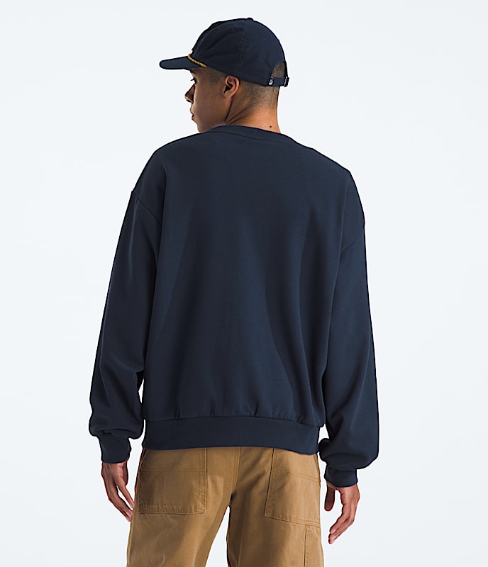 Mens Evolution Simple Dome Oversized Crew TNF Summit Navy BACK