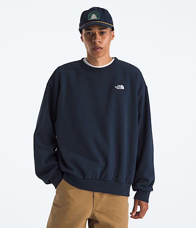 Mens Evolution Simple Dome Oversized Crew TNF Summit Navy Main