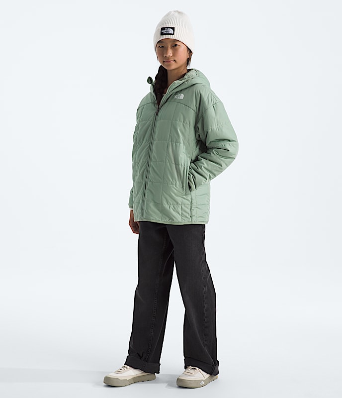 Parka courte rversible Shasta pour filles TNF HERO2