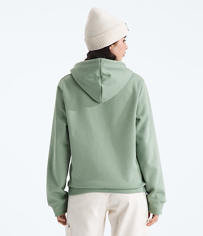 Womens Evolution Sketch Logo Half Dome HoodieGraphic TNF BACK