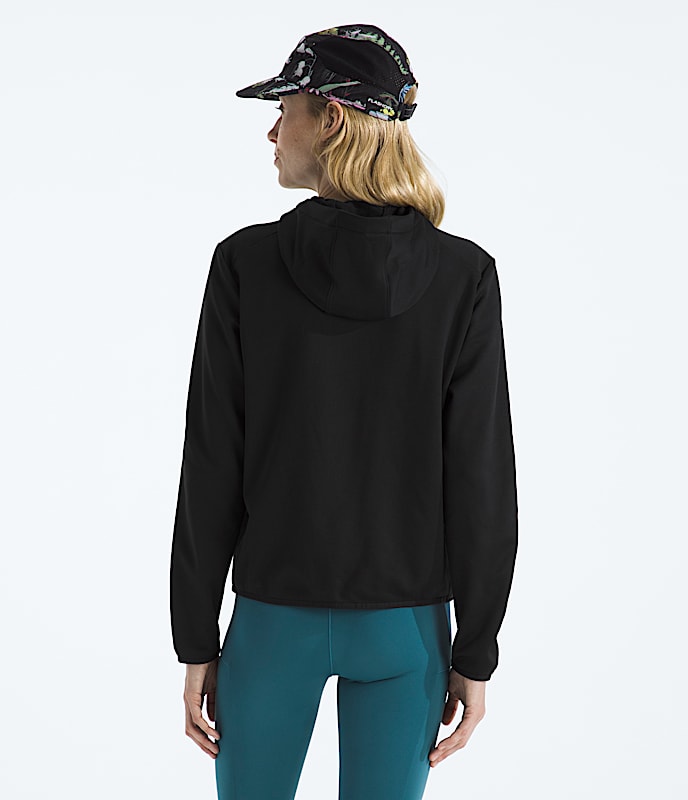 Chandail  capuchon en molleton TNF Performance  glissire pleine longueur pour femmes TNF BACK