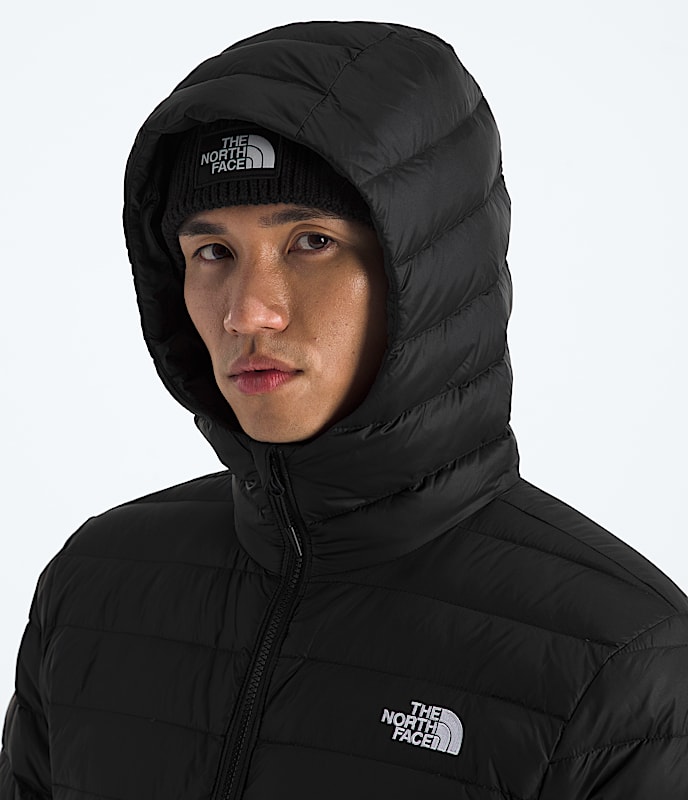 Mens Classic Down Hooded Jacket TNF MODELHOOD2