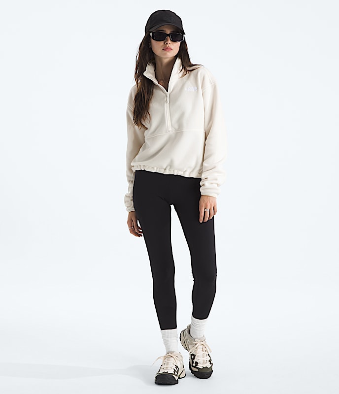 Womens Glacier Fleece Zip Short Jacket TNF HERO2