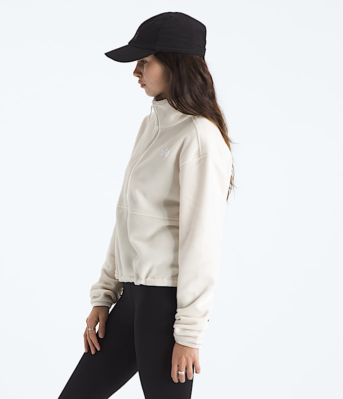 Womens Glacier Fleece Zip Short Jacket TNF MODEL34