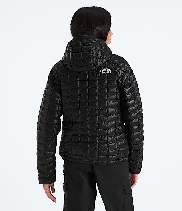 Womens THERMOBALL Hooded Jacket TNF BACK