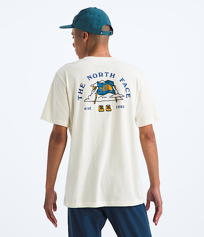 Mens Evolution Sky Cloud ShortSleeve TeeGraphic TNF Main