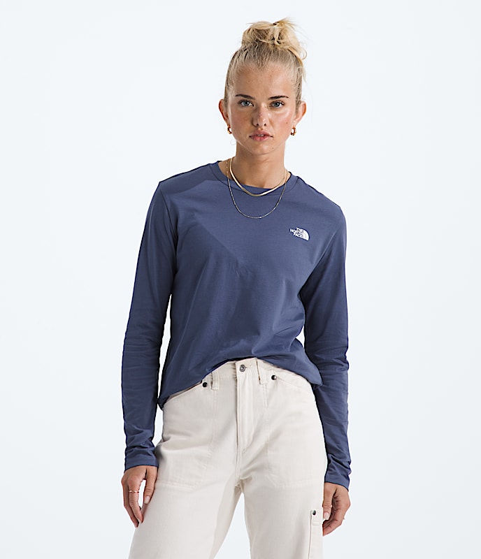 Women’s Long-Sleeve Simple Dome Tee - 1