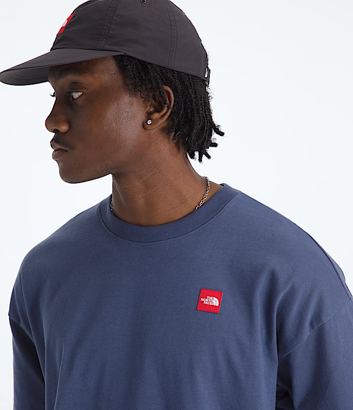 Mens TNF Red Box ShortSleeve Tee TNF Lunar Blue ALT1