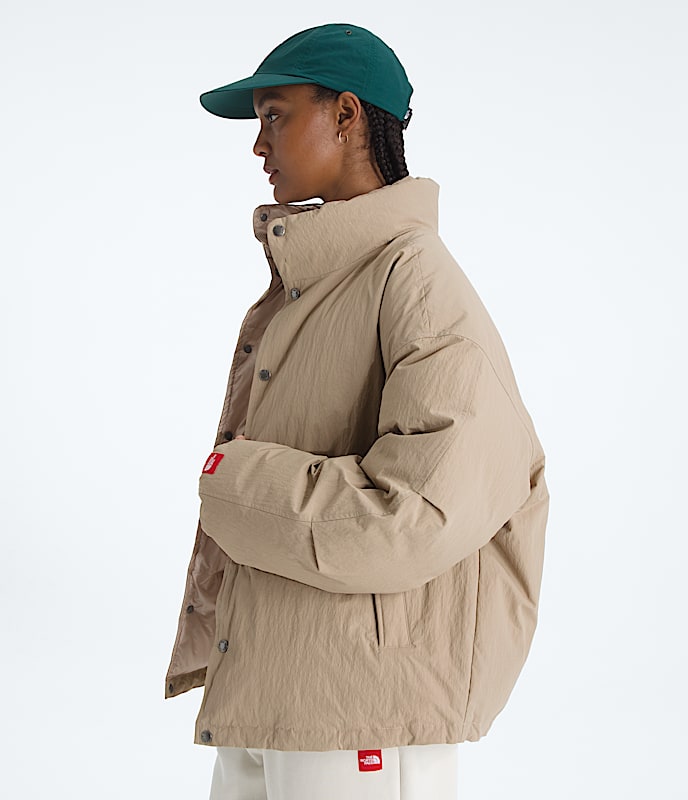 TNF Red Box Down Jacket TNF Mushroom Grey ALT2