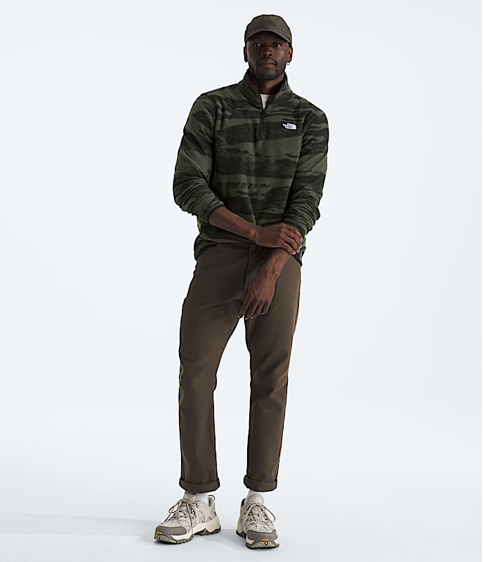 Mens Glacier Fleece ZipPrint TNF HERO2