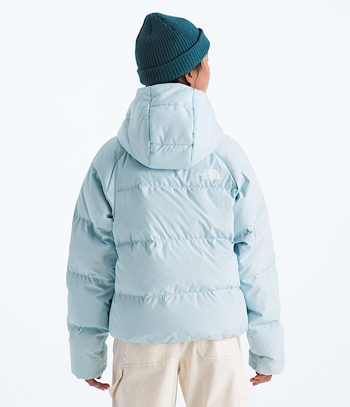Girls North Down Hooded Jacket TNF Polar Haze BACK
