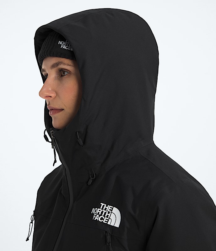 Womens TNF Range Down Hooded Jacket TNF MODELHOOD2