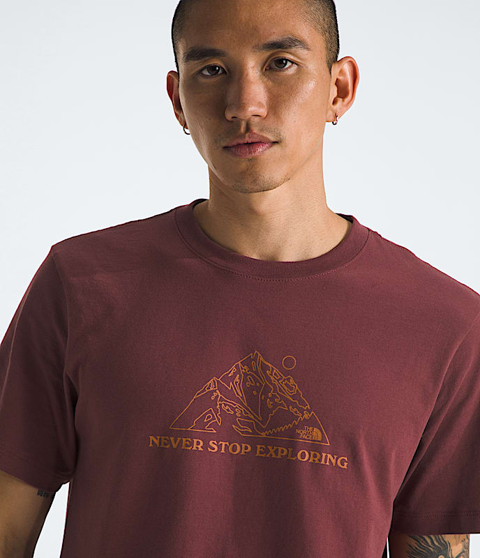 T-shirt à manches courtes Evolution Mtn Base pour hommes, imprimé - 2