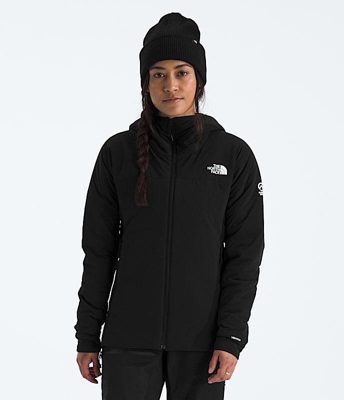 Womens Summit Series Casaval Hybrid Hoodie TNF TNF Black Main