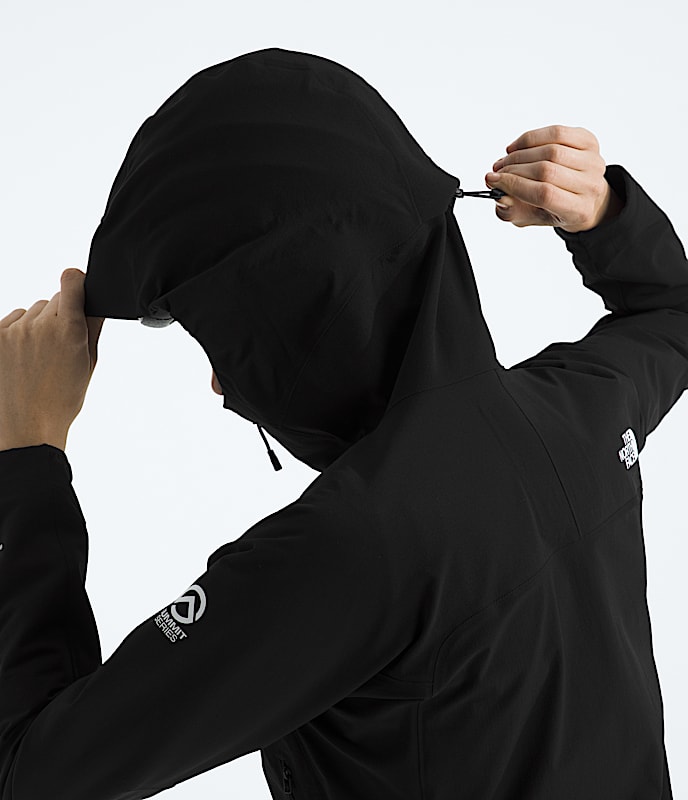 Womens Summit Series Chamlang Soft Shell Jacket TNF MODELHOOD2