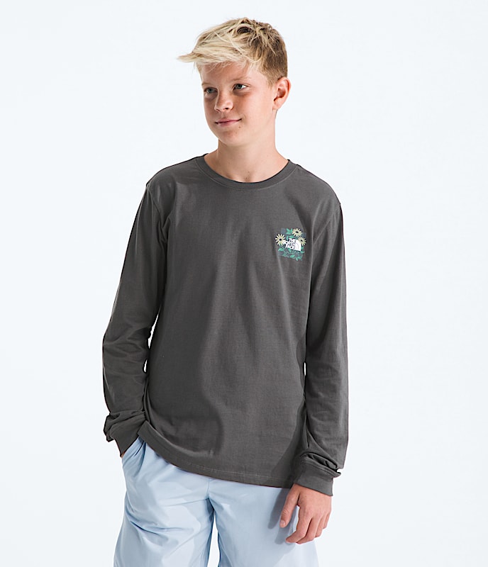 Boys  Girls Evolution Disconnect LongSleeve TeeGraphic TNF BACK
