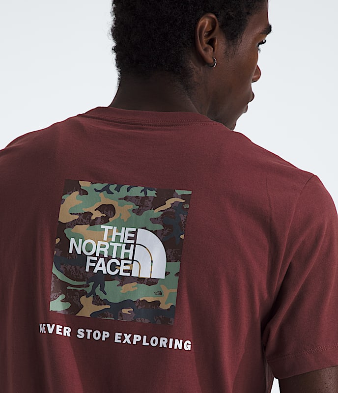 Mens Evolution Box Camo Fill ShortSleeve TeeGraphic TNF HERO2