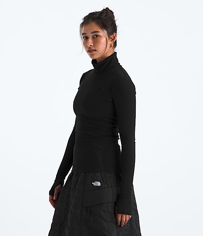 Women's Turtleneck Long-Sleeve Top