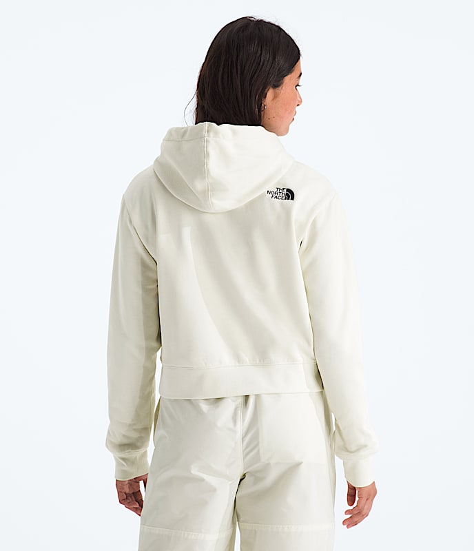 Womens Essential Cropped Hoodie TNF BACK
