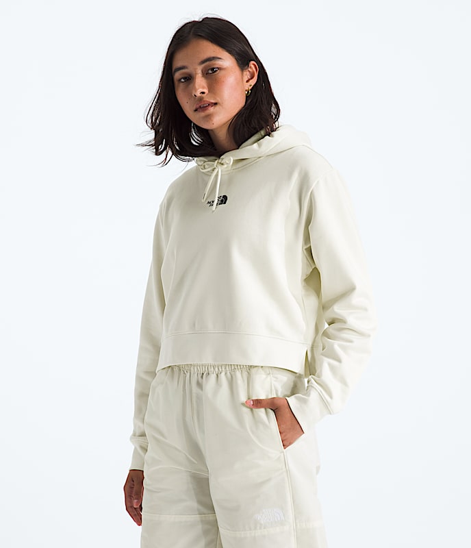 Womens Essential Cropped Hoodie TNF Main
