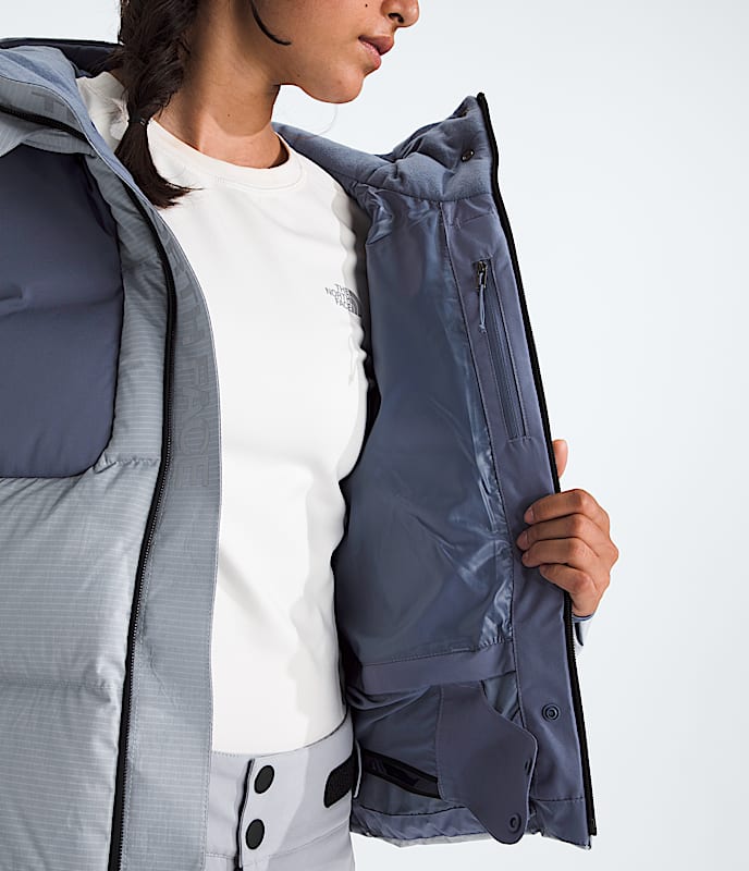 Womens Cold Spell Cropped Down Jacket TNF MODELINT