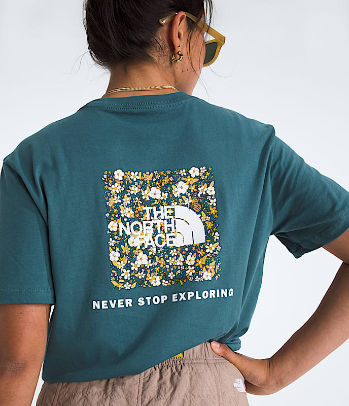 Womens Evolution Floral Box NSE ShortSleeve TeeGraphic TNF HERO2