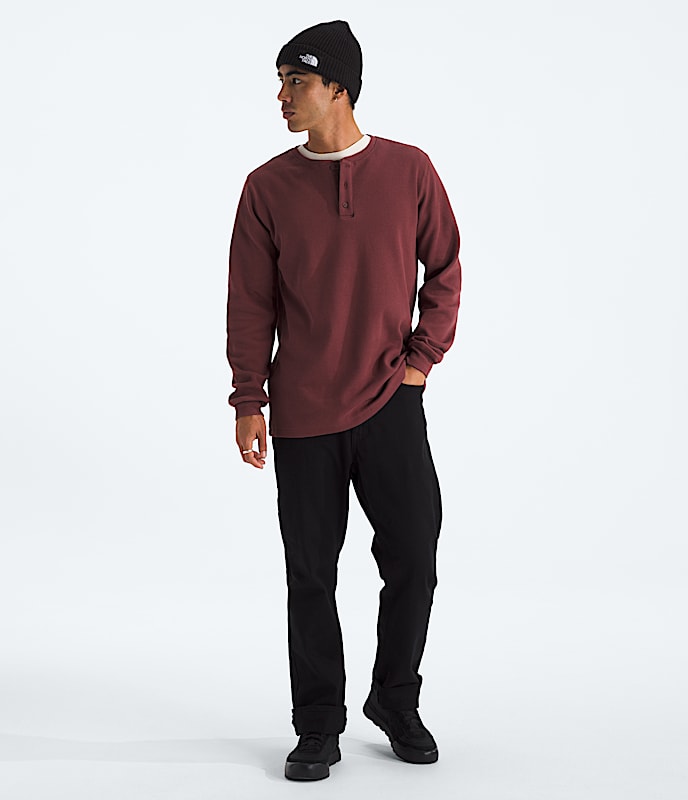 Men’s Waffle Long-Sleeve Henley - 2
