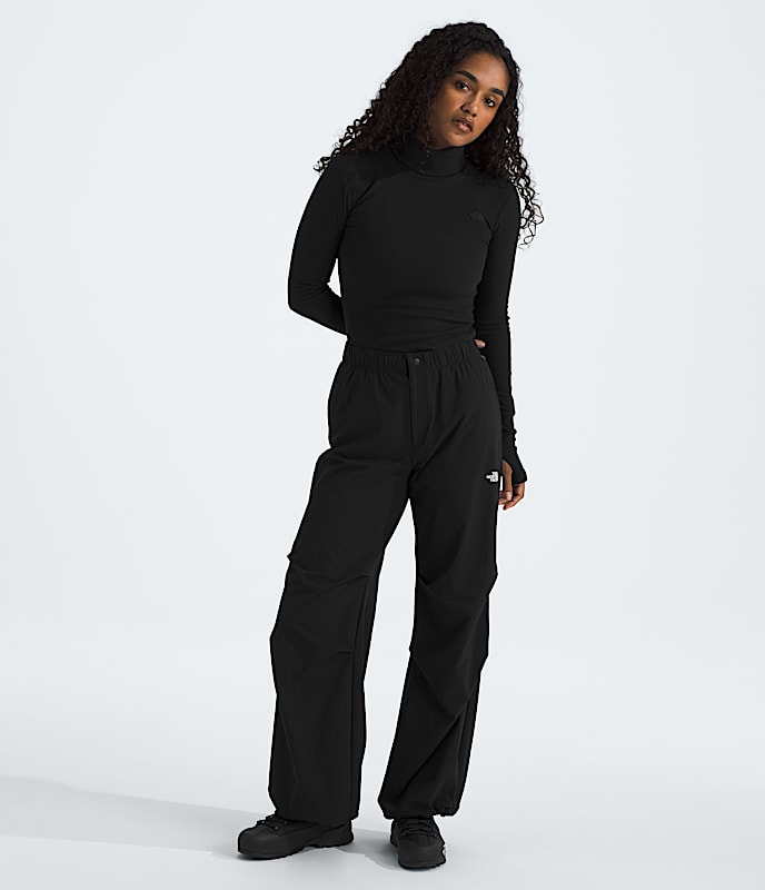 Women's Woven Loose Trousers - 2