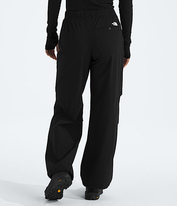 Women's Woven Loose Trousers - 3