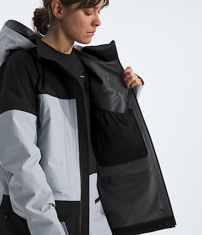 Manteau Summit Series Verbier GORETEX pour femmes TNF Noir TNFLin bleu MODELINT