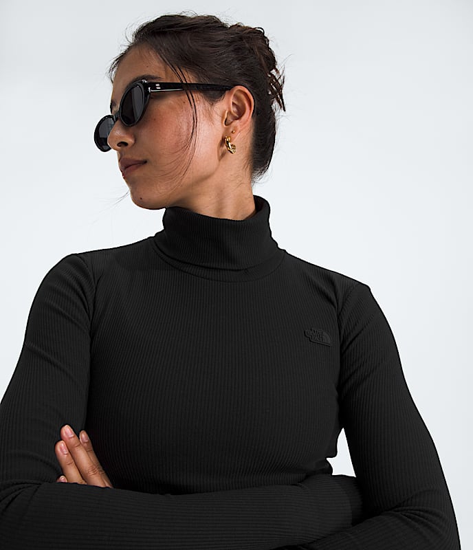 Women's Turtleneck Long-Sleeve Top
