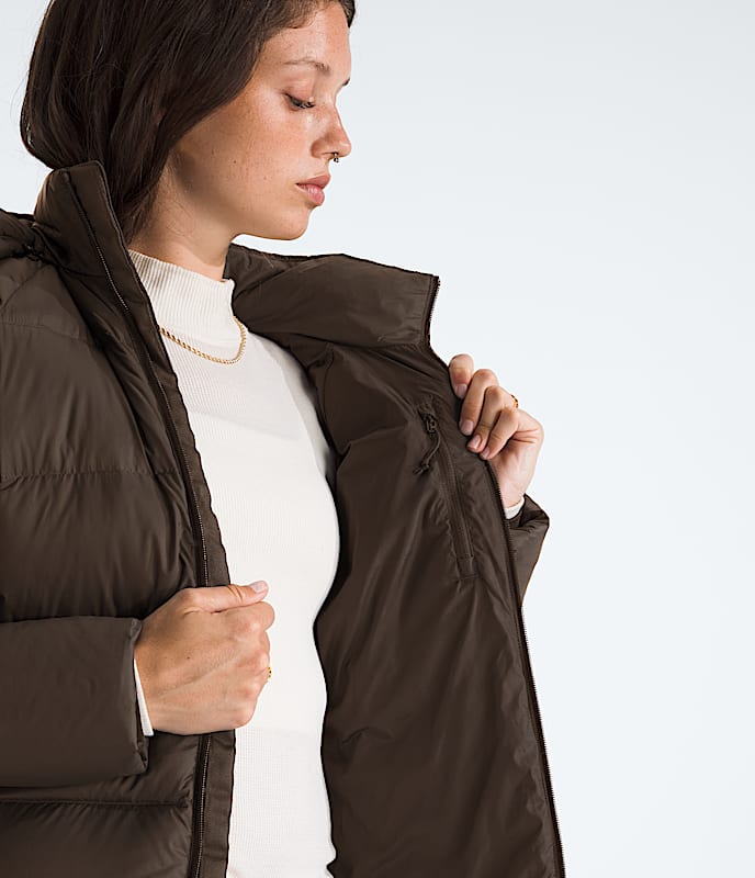 Womens Hydrenalite City Down Hooded Parka TNF MODELINT