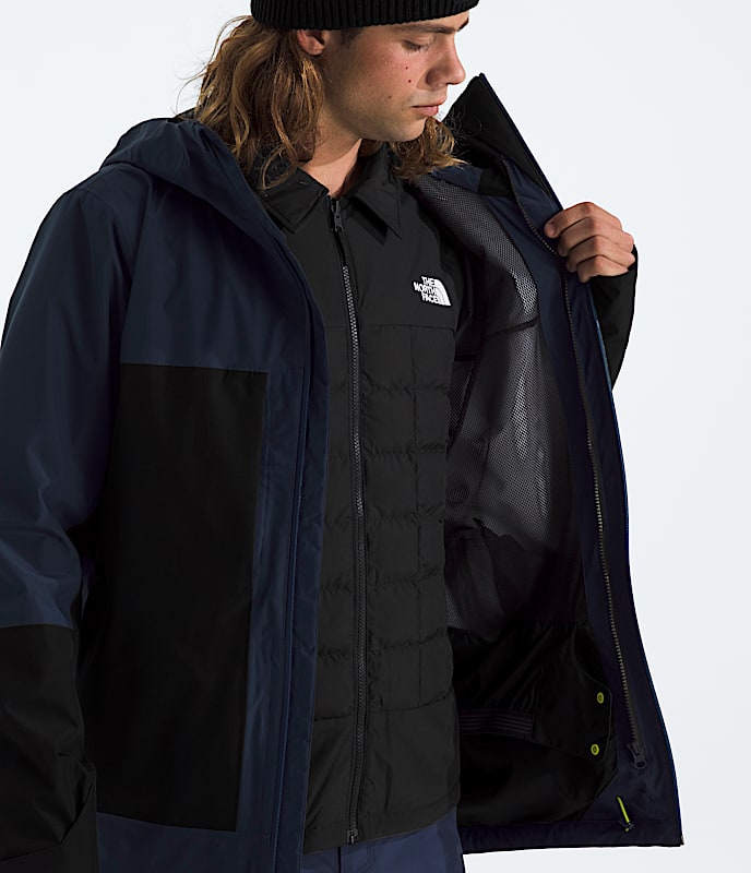 Mens THERMOBALL Snow Triclimate Jacket TNF Summit NavyTNF Black MODELCLOSE3