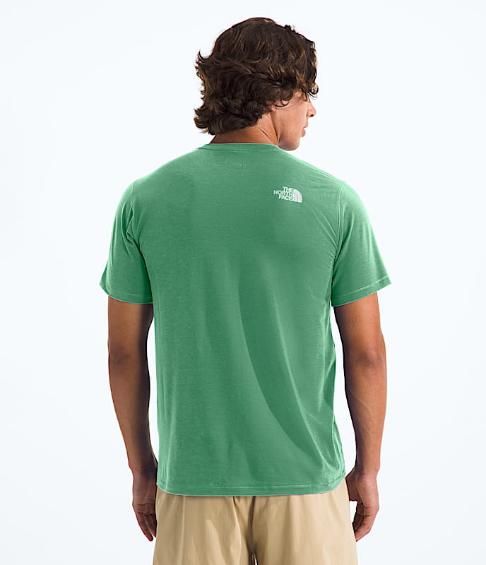 Mens Adventure Sunrise Hike ShortSleeve Tee TNF BACK