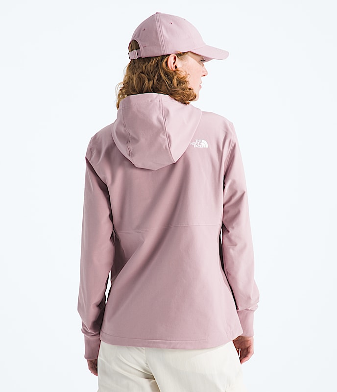 Womens Shelbe Raschel Hoodie TNF BACK
