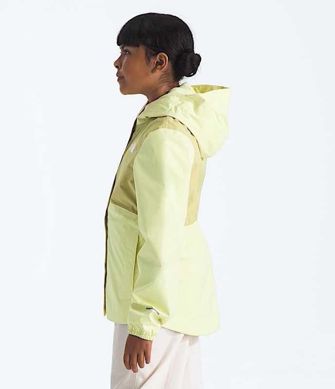 Girls Antora Rain Jacket TNF Lemon MistPear MODEL34
