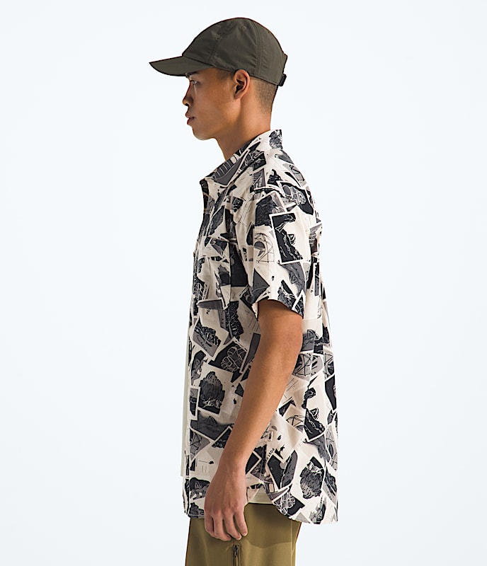 Chemise  manches courtes  motif Baytrail pour hommes TNF MODEL34