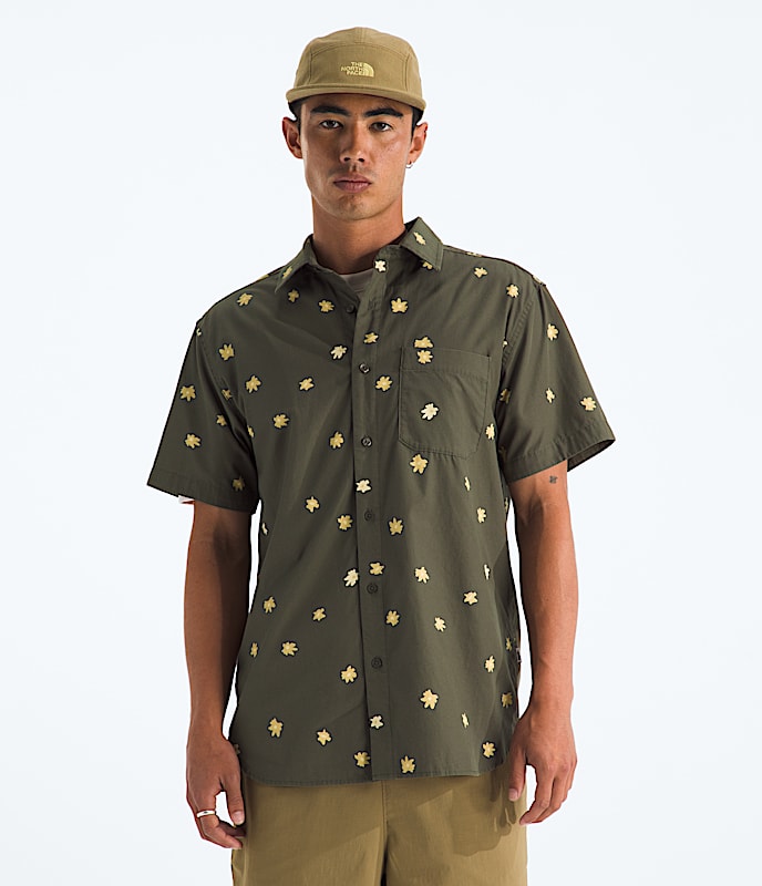 Mens ShortSleeve Baytrail Pattern Shirt TNF Main