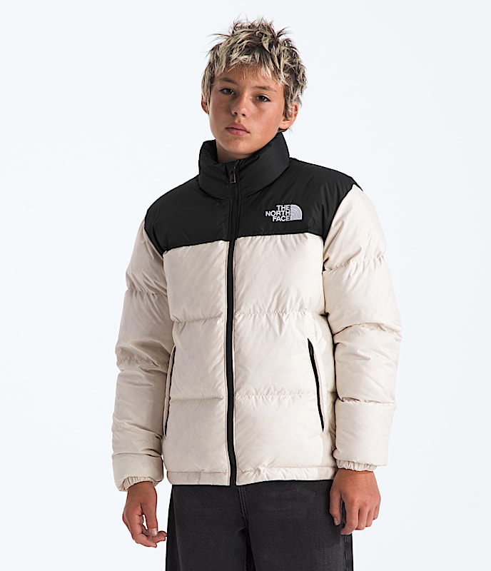Boys  Girls 1996 Retro Nuptse Jacket TNF White Dune HERO3