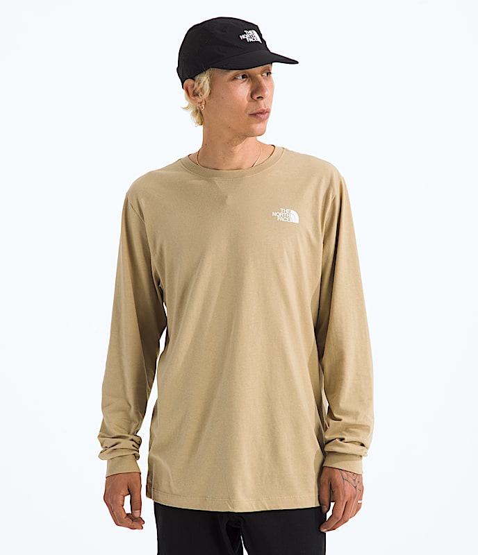 Mens Evolution Box NSE Regular LongSleeve Tee TNF BACK