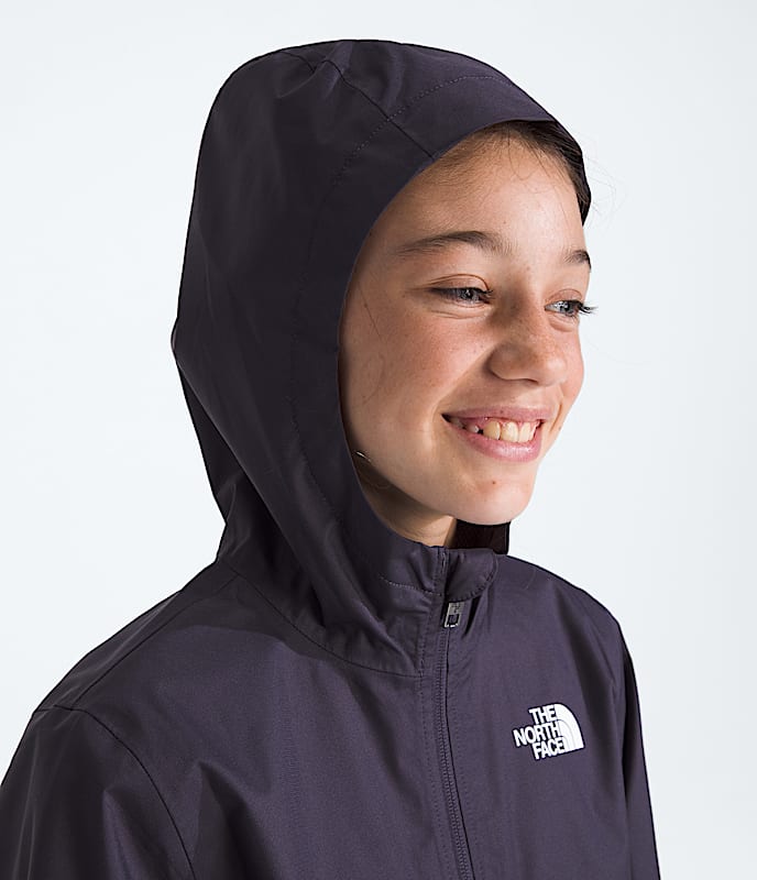 Boys  Girls Zipline Rain Jacket TNF MODELHOOD2