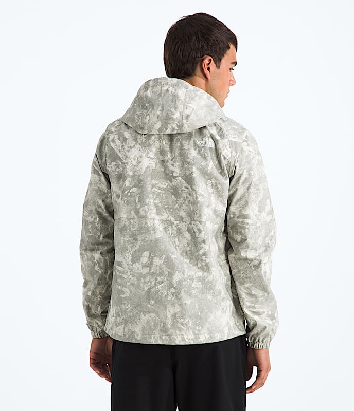 Mens Antora Rain HoodiePrint TNF BACK