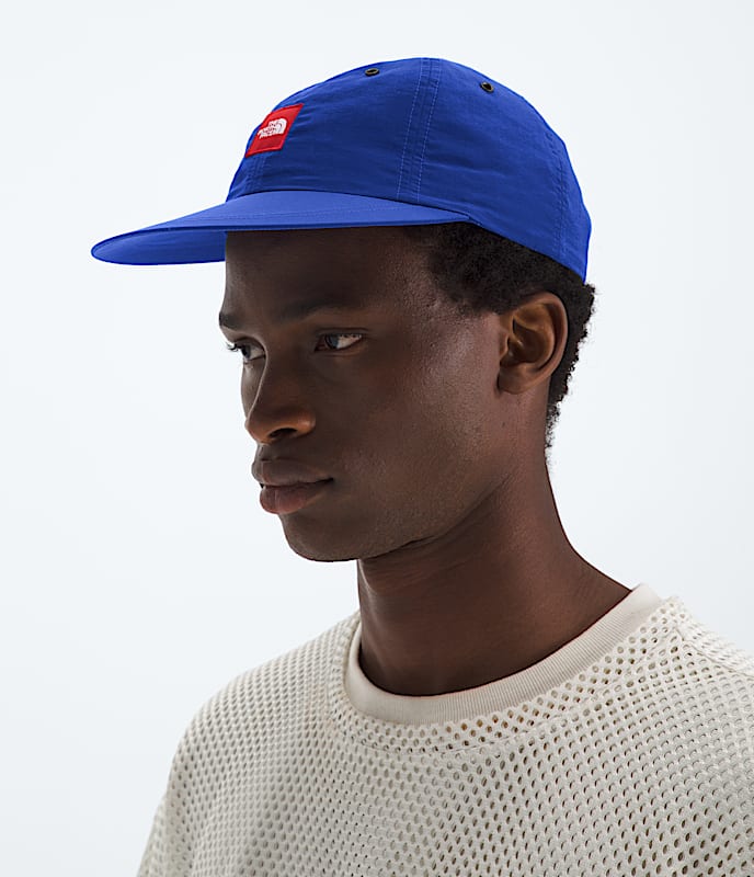 TNF Red Box Nylon Hat TNF MODELBACK