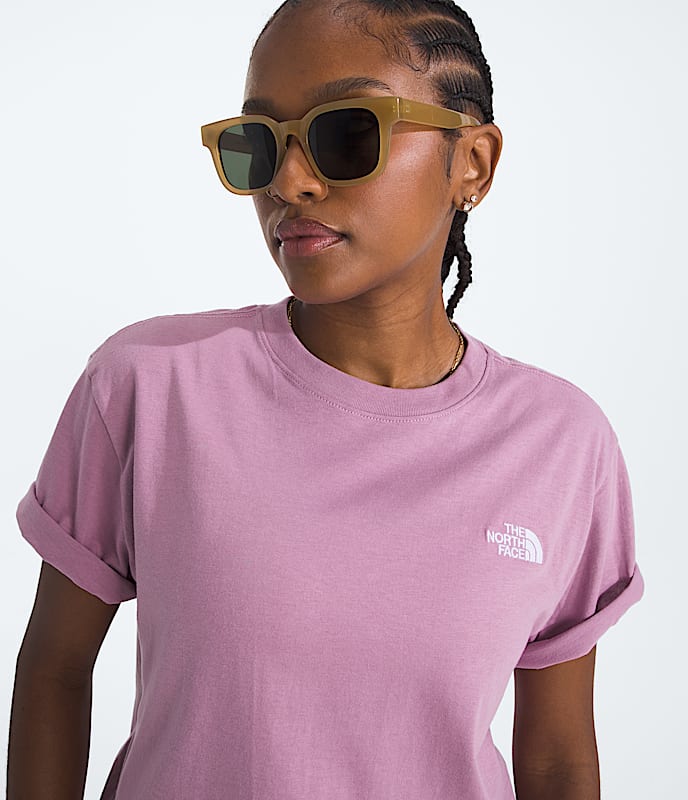 Womens Evolution Simple Dome Relaxed ShortSleeve Tee TNF HERO2