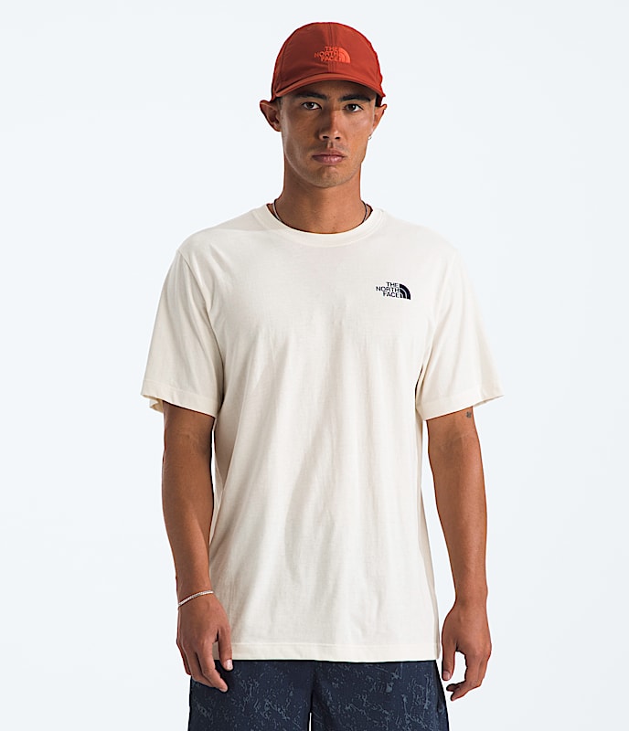 Mens Stay Exploring Regular ShortSleeve Tee TNF BACK