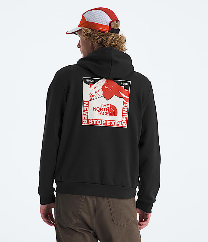 Mens Mountain Scape Regular Hoodie TNF Main