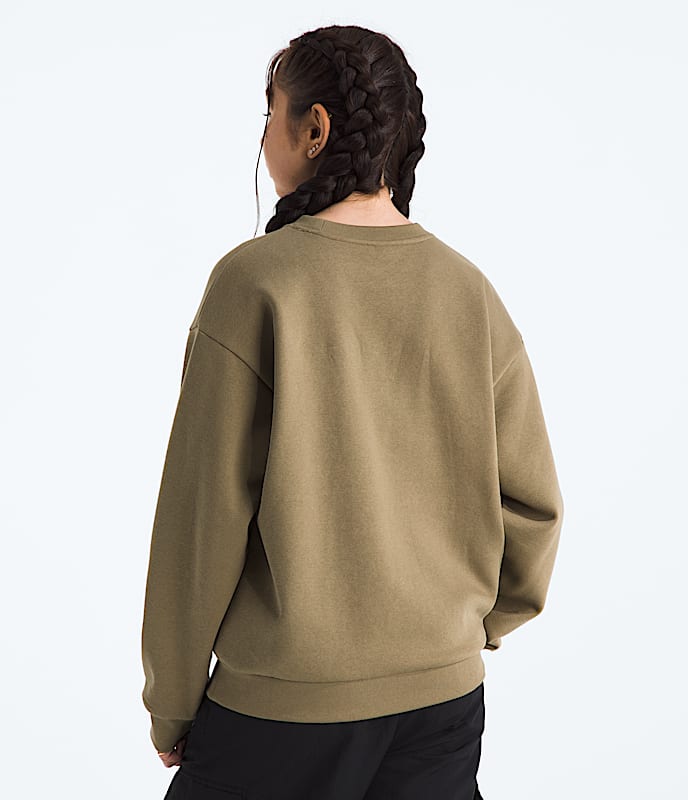 Womens Evolution Simple Dome Oversized Crew TNF BACK