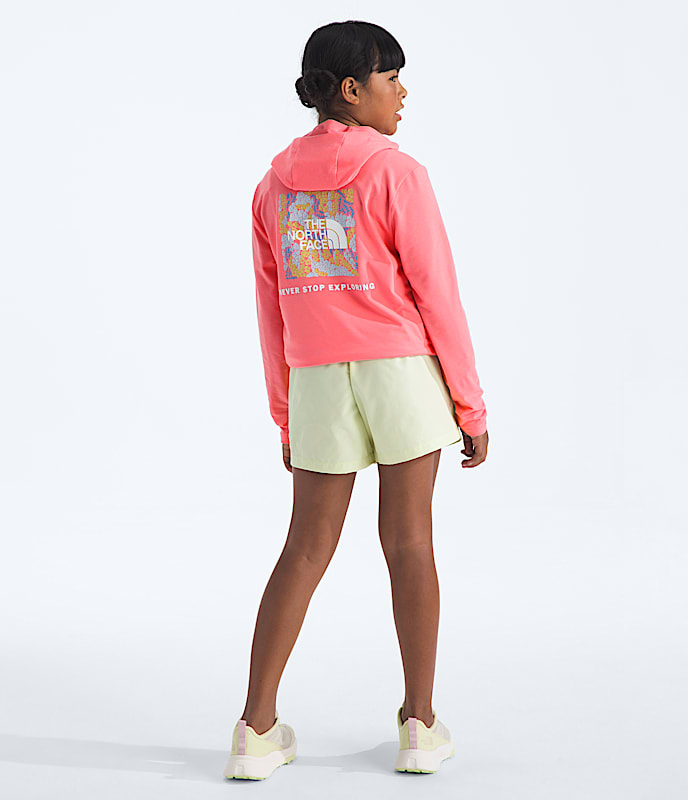 Boys  Girls Adventure Wildflower Views Hoodie TNF HERO2