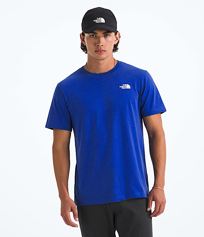 Men’s Red, White, & Blue Regular Short-Sleeve Tee