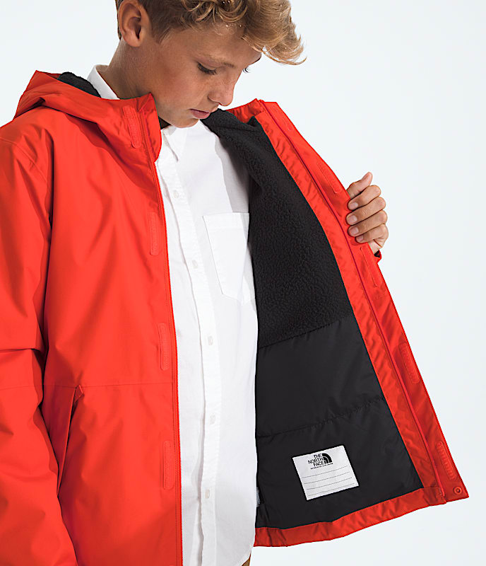 Boys Warm Antora Rain Jacket TNF MODELINT